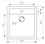Превью картинка Гранитная мойка Zigmund & Shtain PLATZ 465 Млечный путь #3