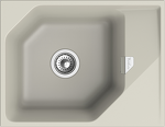 Превью картинка Кварцевая мойка Rivelato LOCUS 65 1-чаш 650*500 topazio #1