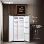 Превью картинка  Холодильник side by side Weissgauff WSBS 410 Inverter NoFrost Dark Grey #2
