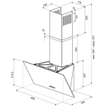 Превью картинка Наклонная вытяжка KRONA HELGA 500 black PB #8