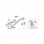 Превью картинка Смеситель для кухни Omoikiri Kado-C латунь/хром #2