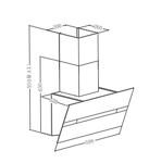 Превью картинка Наклонная вытяжка Meferi AIRBOX60WH COMFORT PLUS #2