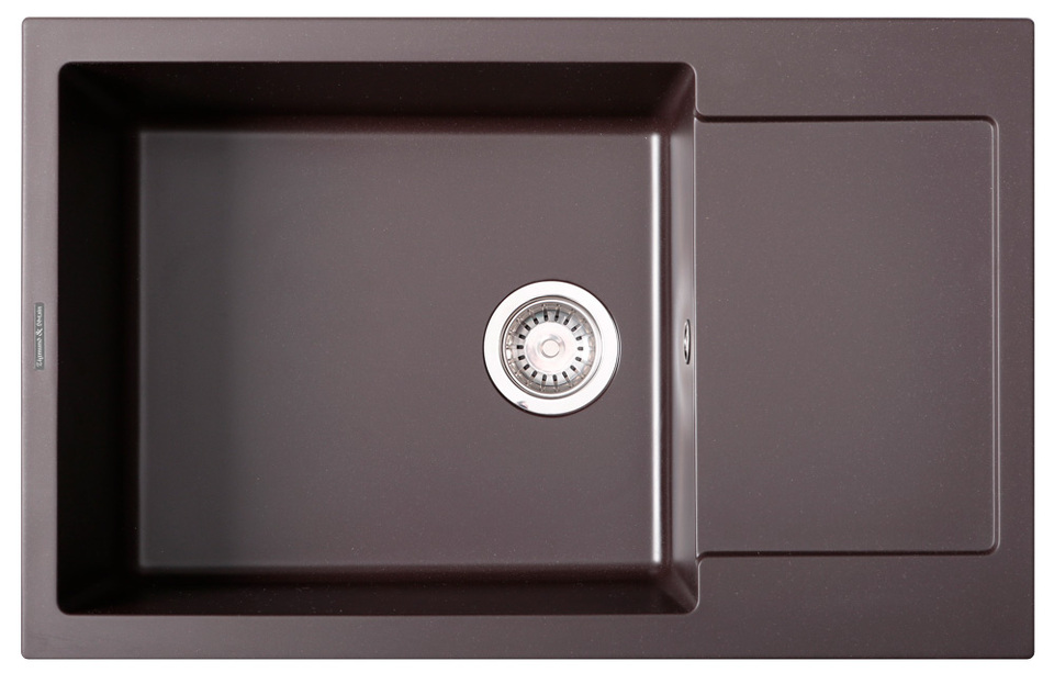 Фото Гранитная мойка Zigmund & Shtain RECHTECK 780.490 Швейцарский шоколад