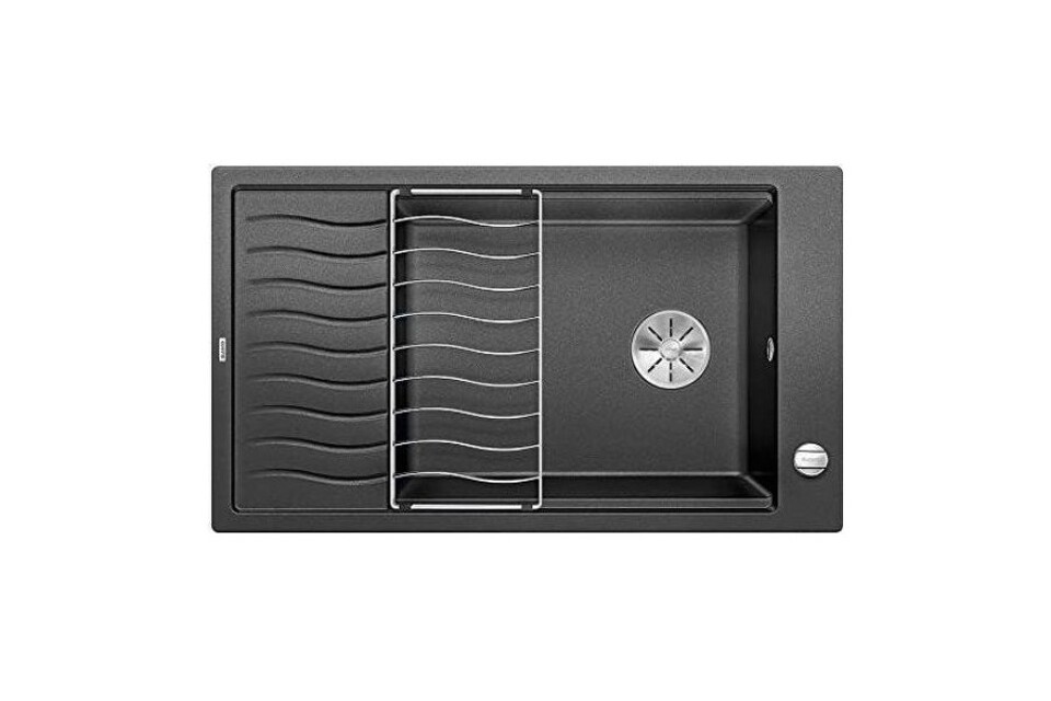 Фото Гранитная мойка Blanсo ELON XL 8 S SILGRANIT PuraDur антрацит с кл.-авт. InFino