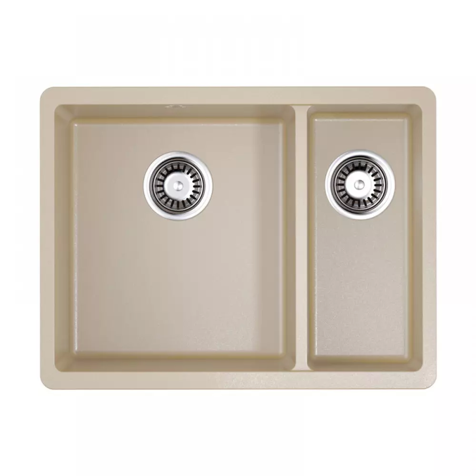 Фото Гранитная мойка Omoikiri Kata 55-2-U-SA Artgranit/бежевый