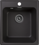 Превью картинка Кварцевая мойка GranFest GF-QUARZ 17 Черный #1