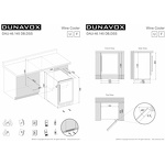 Превью картинка Шкаф винный  Винный холодильник (шкаф) компрессорный Dunavox 46 бут DAU-46.145DB #4