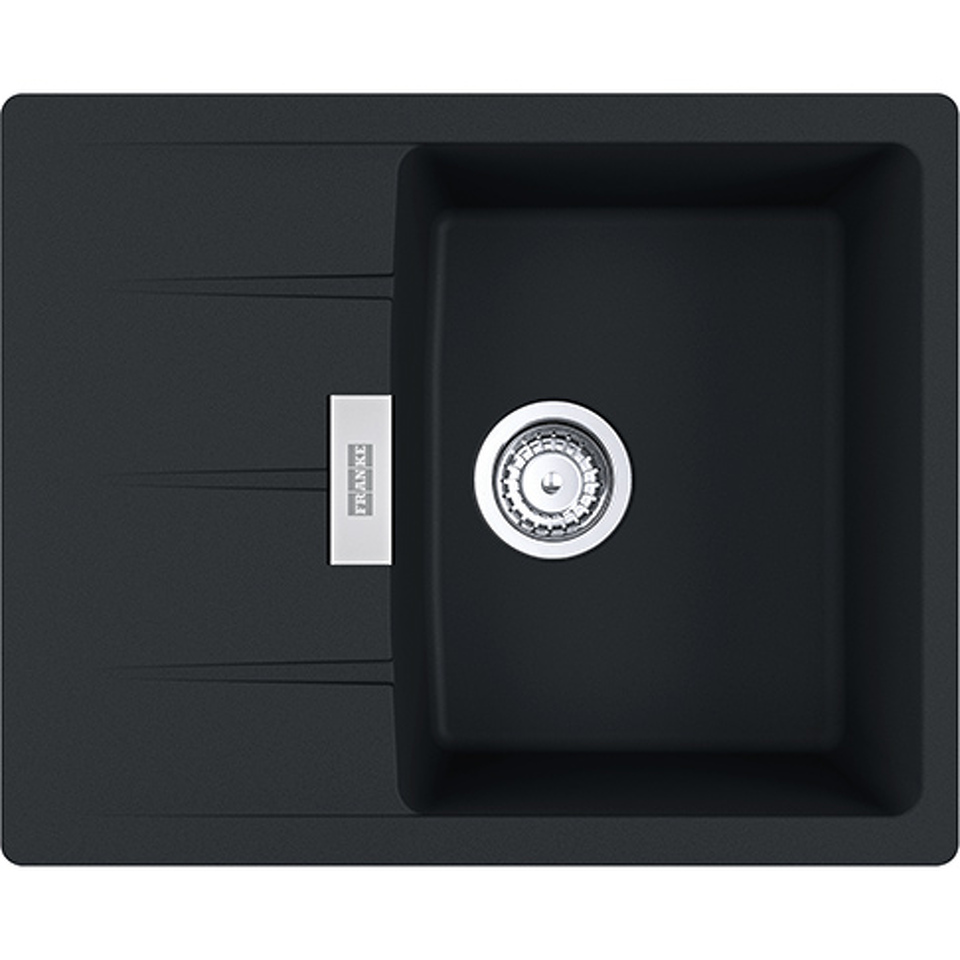 Фото Гранитная мойка Franke CENTRO CNG 611/211-62 черный матовый