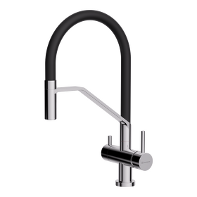 Картинка Omoikiri Akeno C-BL латунь/хром/черный