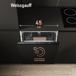 Превью картинка Посудомоечная машина 45см встраиваемая Weissgauff BDW 4525 D Infolight #3