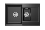 Превью картинка Кварцевая мойка GRANULA 7808, ШВАРЦ #3