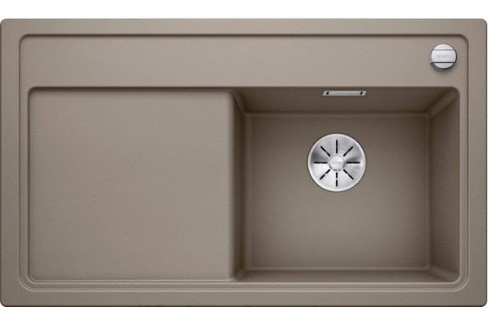 Фото Гранитная мойка Blanсo BLANCO ZENAR 45S (чаша справа) SILGRANIT серый беж с кл.-авт. InFino