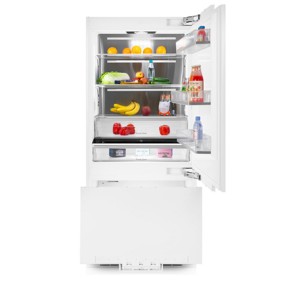 Фото Встраиваемый холодильник с морозильной камерой Maunfeld MBF212NFW1