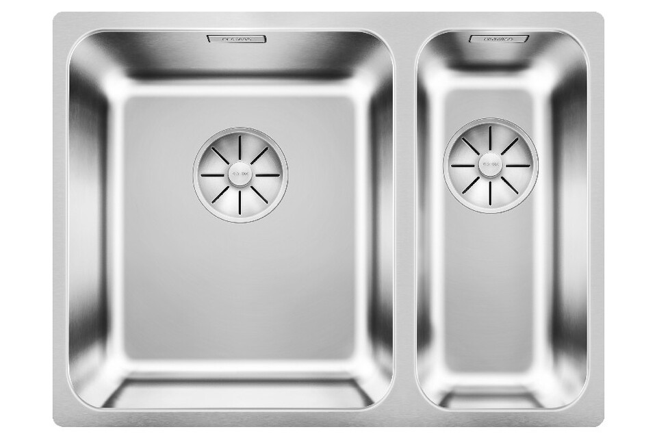 Фото Металлическая мойка Blanсo SOLIS 340/180-U чаша слева нерж.сталь полированная с отв. арм. InFino®