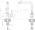 Превью картинка Смеситель для кухни GranFest 3651 Иней #2