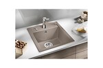 Превью картинка Гранитная мойка Blanсo DALAGO 45 SILGRANIT PuraDur темная скала с клапаном-автоматом #3