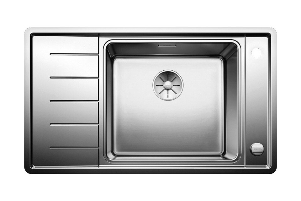 Фото Металлическая мойка Blanсo ANDANO XL 6S-IF Compact нерж.сталь с зеркальной полировкой чаша справа