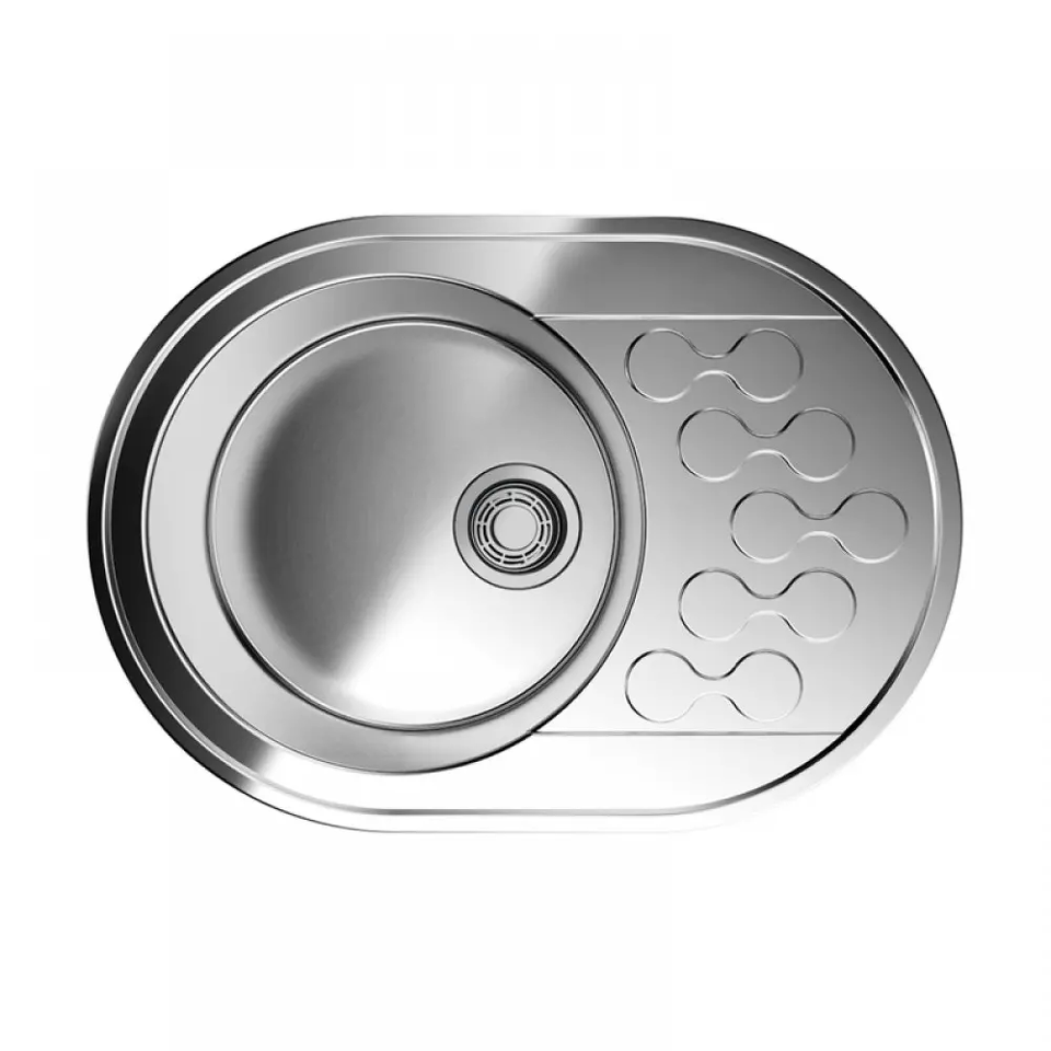 Фото Металлическая мойка Omoikiri Kasumigaura 65-IN нерж. сталь/нержавеющая сталь