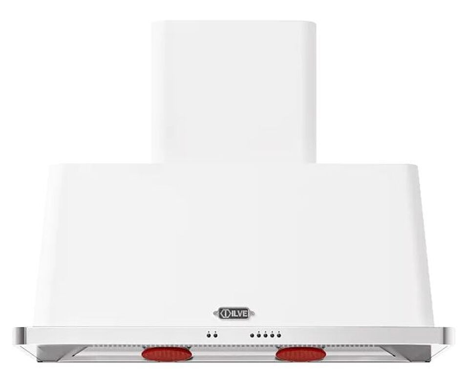 Фото Купольная вытяжка ILVE AM100/WH белый (фурн. нержавеющая сталь)