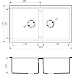 Превью картинка Omoikiri Kitagawa 86-2-GB Artceramic/графит #4