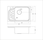 Превью картинка Металлическая мойка EMAR OL-327R #6