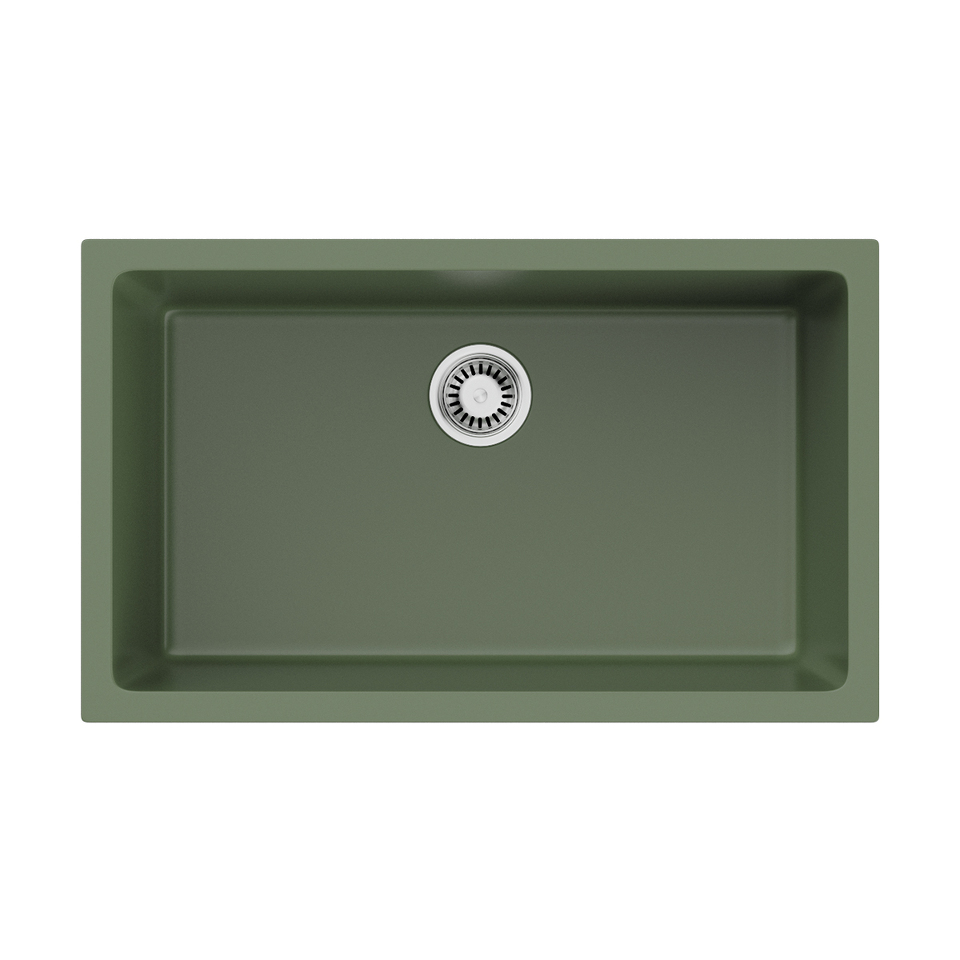 Фото Omoikiri Okinoshima 76-U/I-OL Natceramic/olive