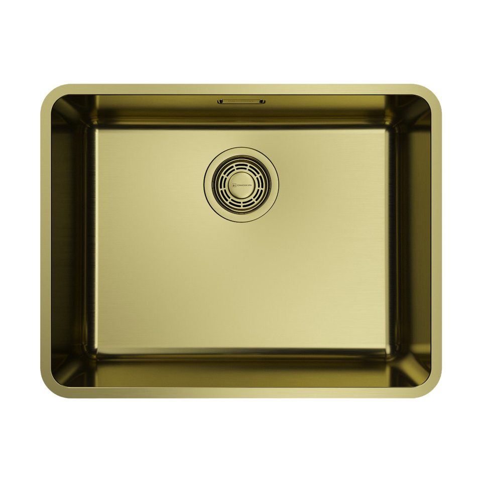 Фото Металлическая мойка Omoikiri Omi 53-U/I Ultra-LG нерж. сталь/светлое золото