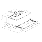 Превью картинка Встраиваемая вытяжка Meferi SLIDEBOX60WH GLASS ULTRA #22