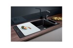 Превью картинка Гранитная мойка Blanсo AXIA III XL 6 S SILGRANIT PuraDur черный, доска стекло c кл.-авт. InFino #2