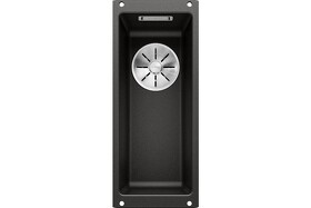 Картинка Blanсo SUBLINE 160-U SILGRANIT PuraDur черный c отв.арм. InFino