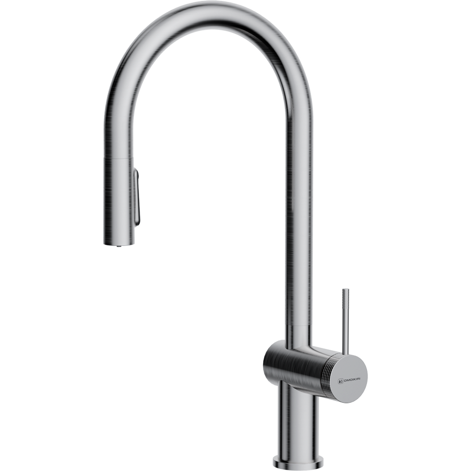 Фото Смеситель для кухни Omoikiri Tahara-SB-BN латунь/нержавеющая сталь