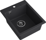 Превью картинка Кварцевая мойка GranFest GF-URBAN 240 Черный #2