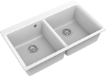 Превью картинка Кварцевая мойка Rivelato AXEL 90-2D 2-чаши 870*520мм brina #2