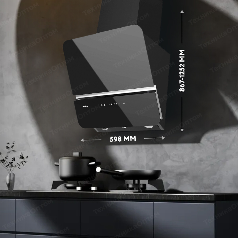 Преимущества Наклонная вытяжка Körting KHC 69499 GN